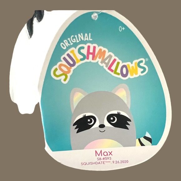 NWT Mox the racoon rainbow squishmallow trash panda - Picture 2 of 4